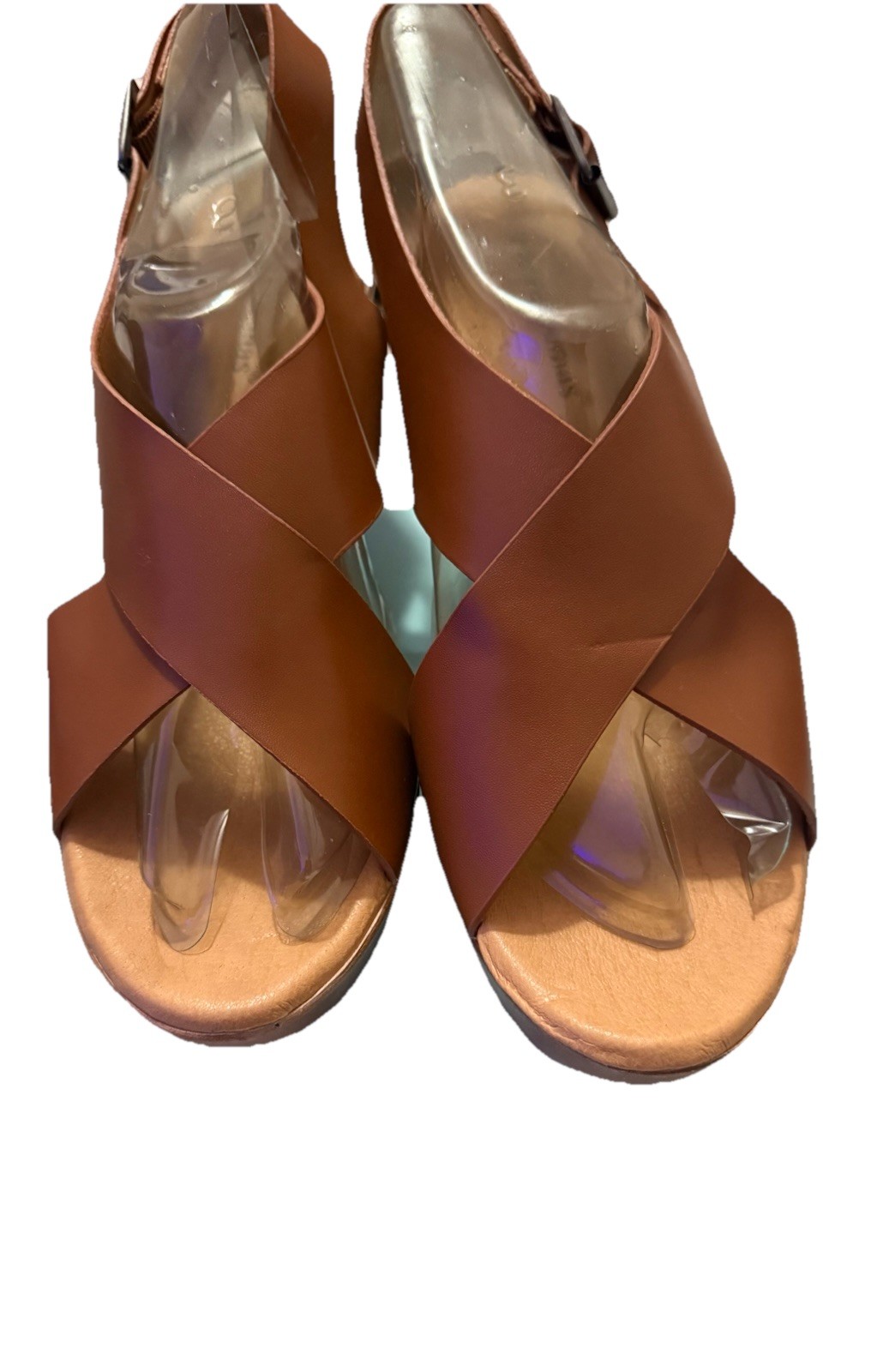 Pierre Dumas Women’s Wedge Heels SR8403 Size 10 – NEW TAN NIB- Free Shipping