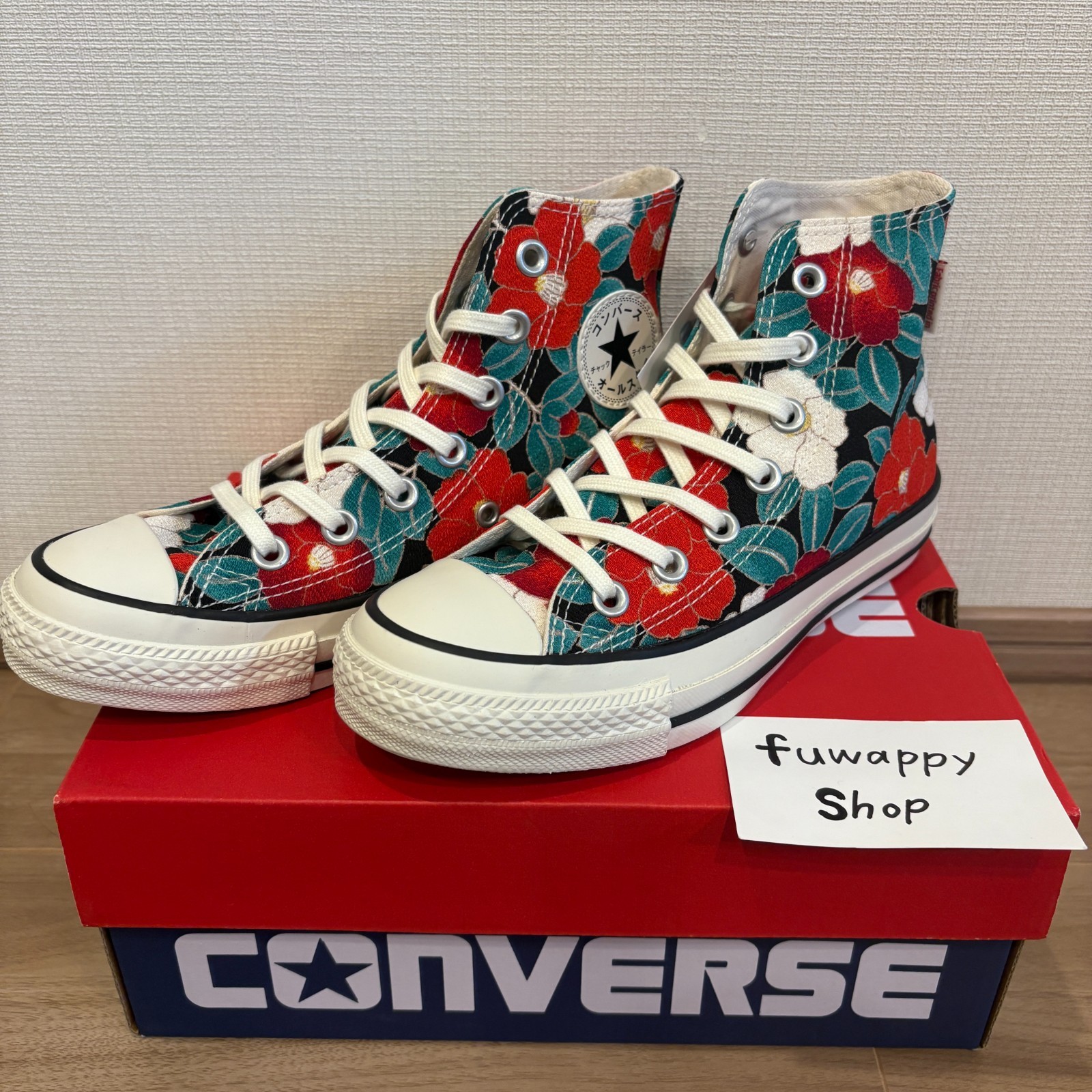 CONVERSE All Star WF HI / ippuya Collaboration Model BLACK/RED ABC-MART limited