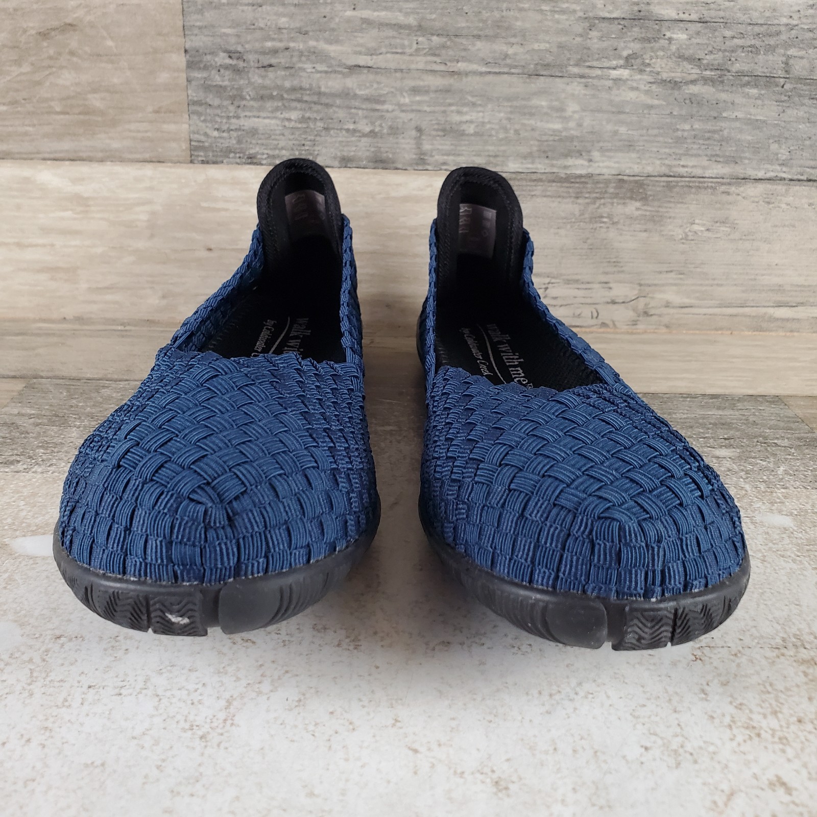 Walk With Me By Coldwater Creek Womens Ballet Flats Sz 9 M Blue Slip On Shoes