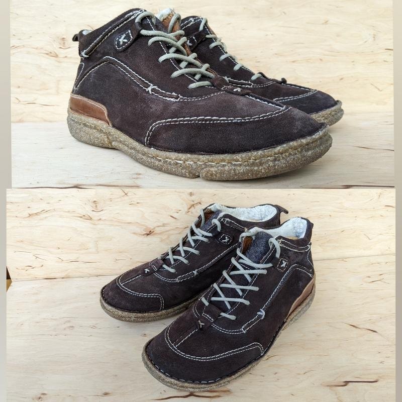Women Josef Seibel boots beige suede 38.5