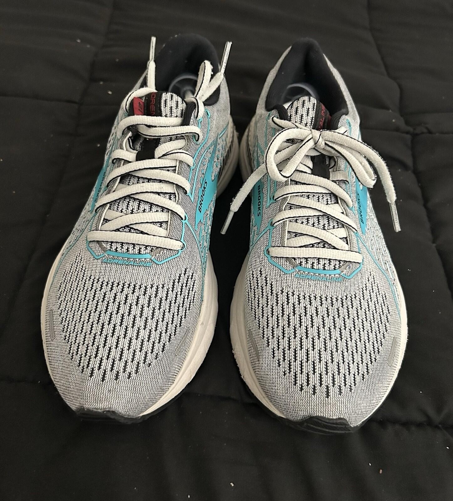 Brooks Adrenaline GTS 21 Women’s Running Shoes – Gray/Teal – Size 8.5