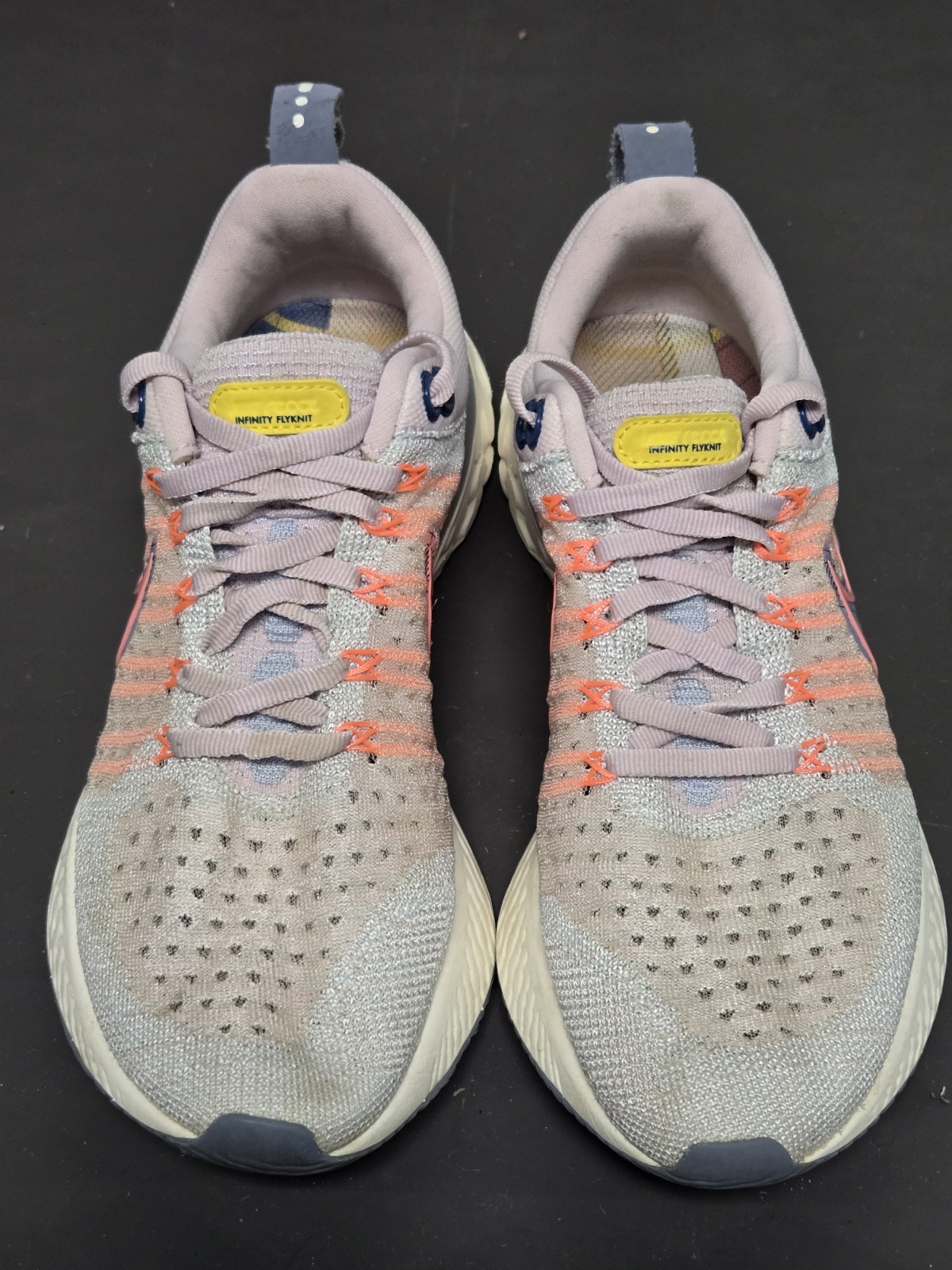 Nike React Infinity Run FK 2 PRM Pink Grey Womens Size 8.5 Shoes DH2497-600