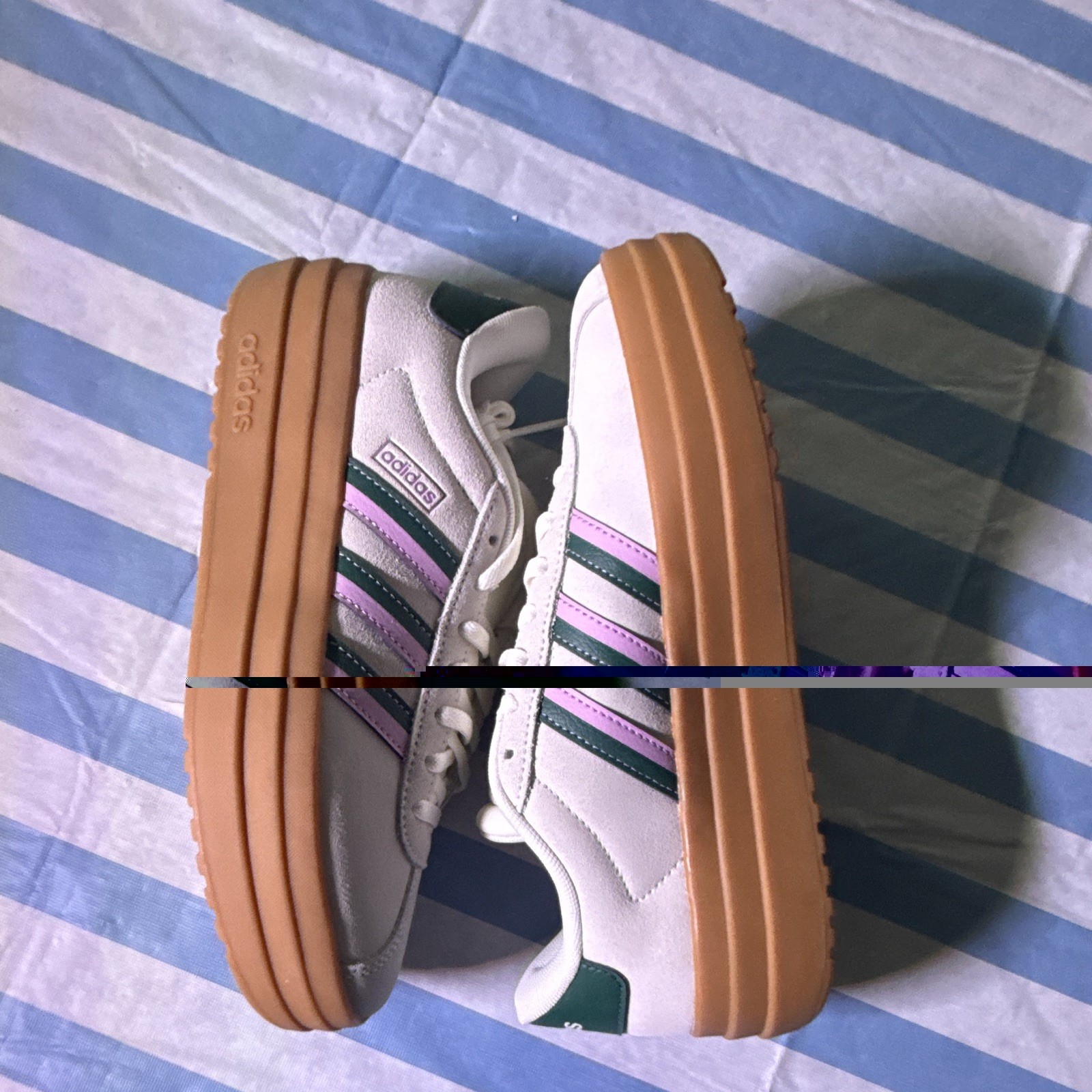 Adidas VL Court Bold Shoes – Platform Gum Sole – Women’s US 6.5 / UK 5 / EU 38 (