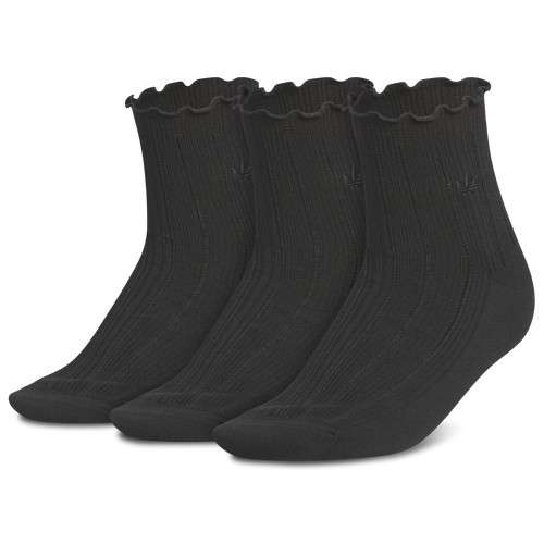ADIDAS Originals Womens U Ori Ruffle 3 Pack Quarter Socks