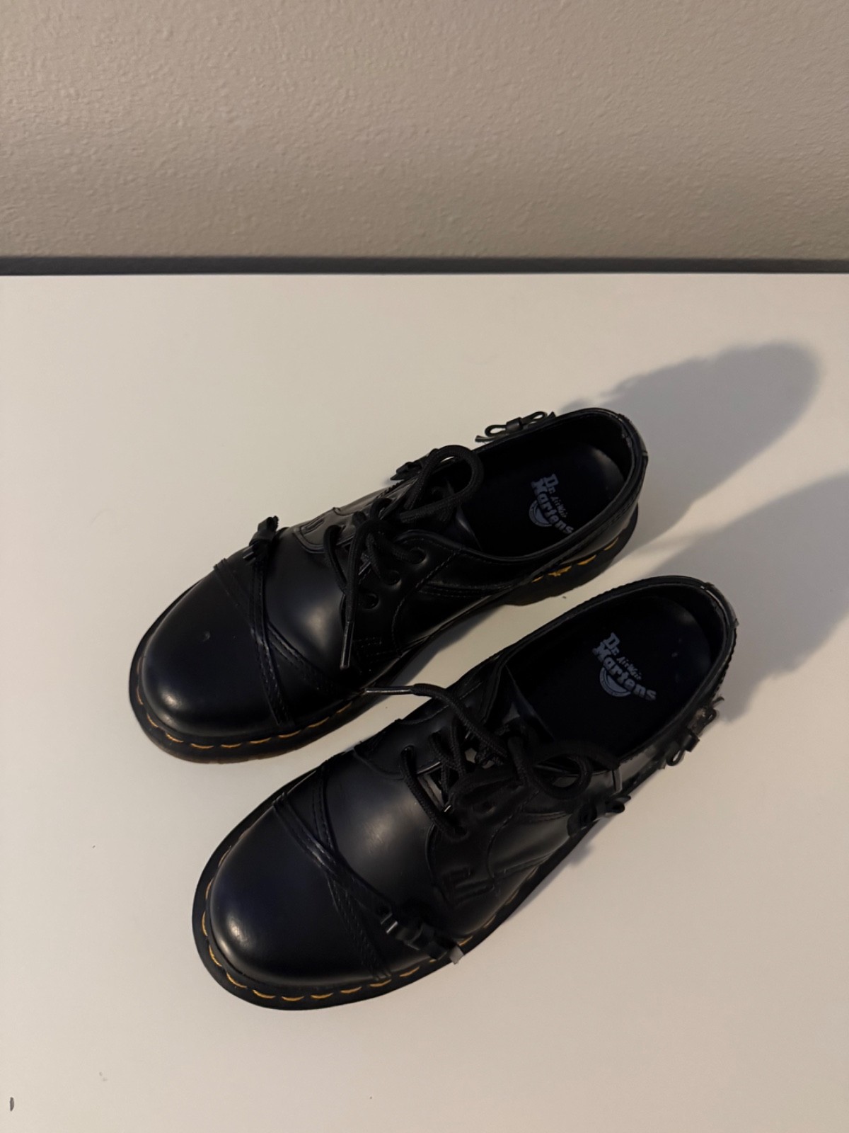 NEW Dr. Martens Smooth Oxford Black Leather Shoes Women’s Size 6