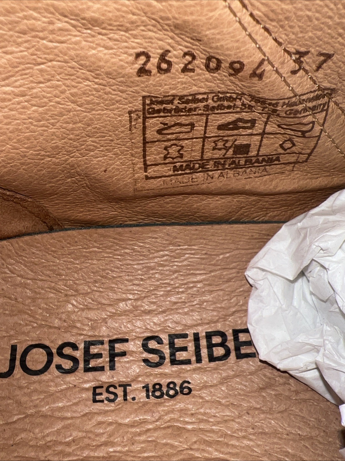 Josef Seibel Fergy 94 Red Leather Bootie Women’s Size EU37 US 6-6.5 NEW W/Box