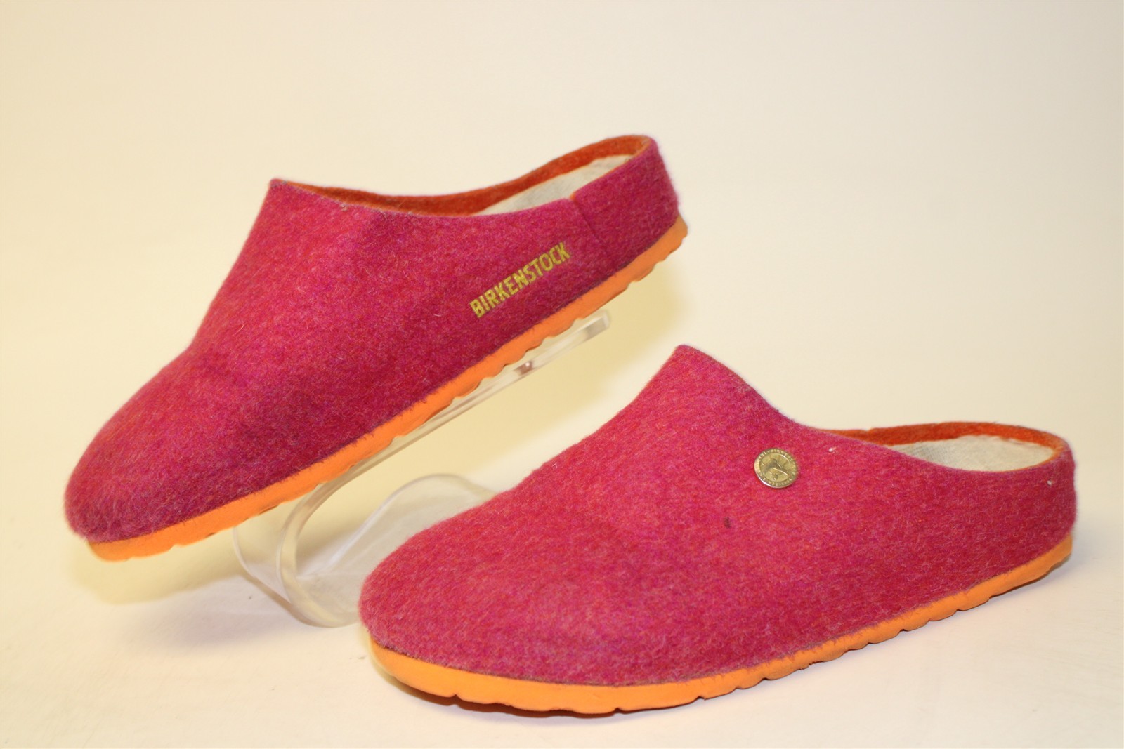 Birkenstock Germany Made Kaprun Happy Fuschia Womens US 6 EUR 37 Wool Felt Clogs