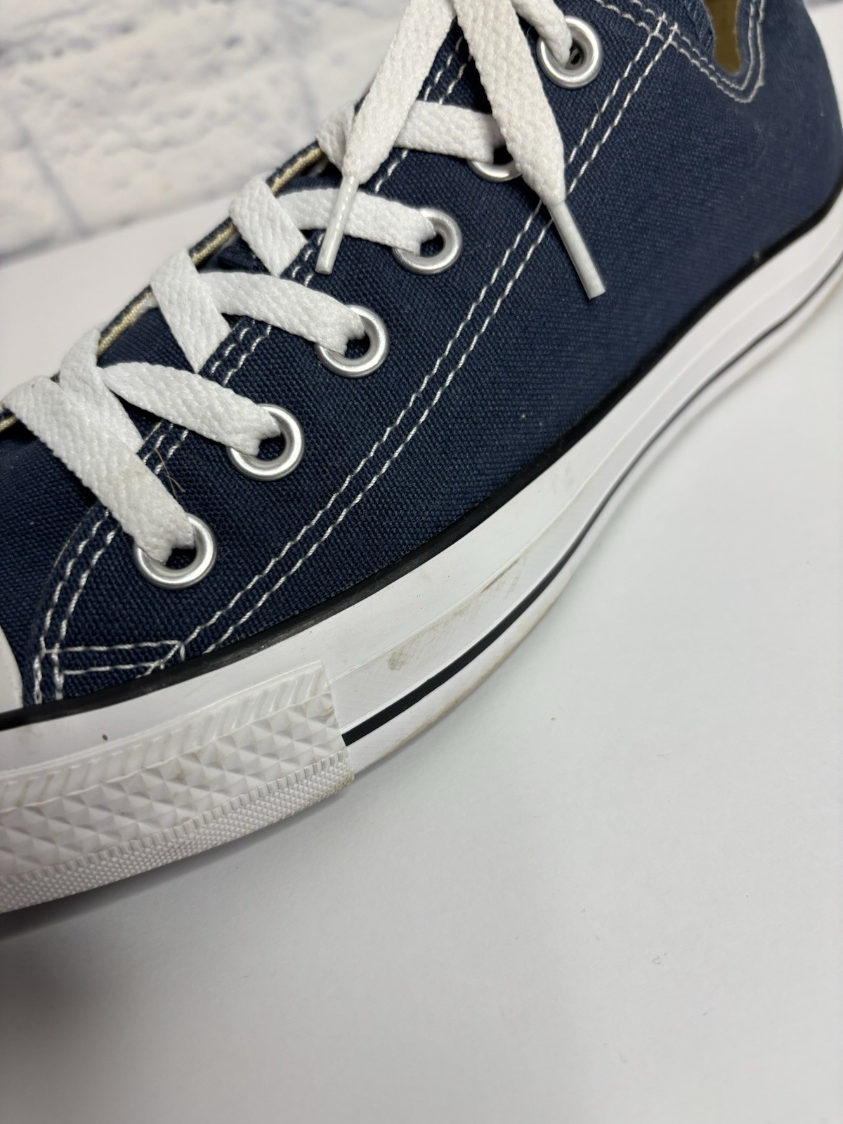 Converse Chuck Taylor All Star Ox Navy Blue Canvas Sneakers Men 6 Women 8 Shoes
