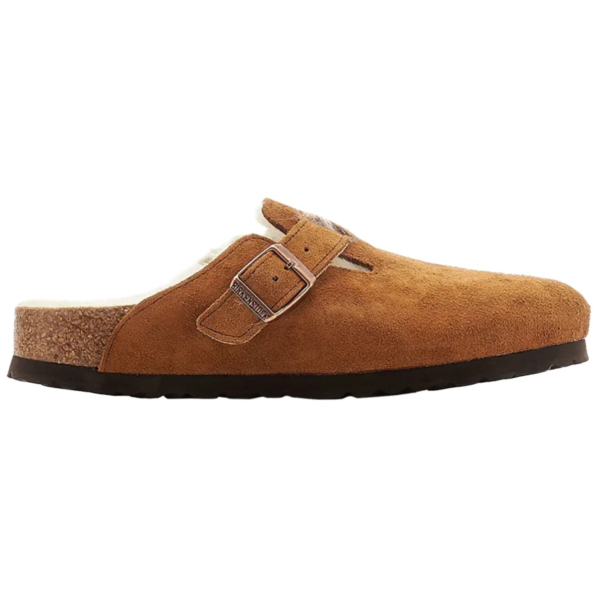 Birkenstock Boston Shearling Suede Leather Mink 1001141 Women’s New