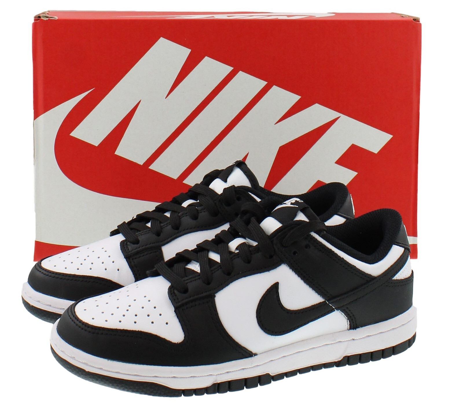 Women’s Nike Dunk Low Retro Shoes ’80s Color Block Panda Leather, DD1503-101
