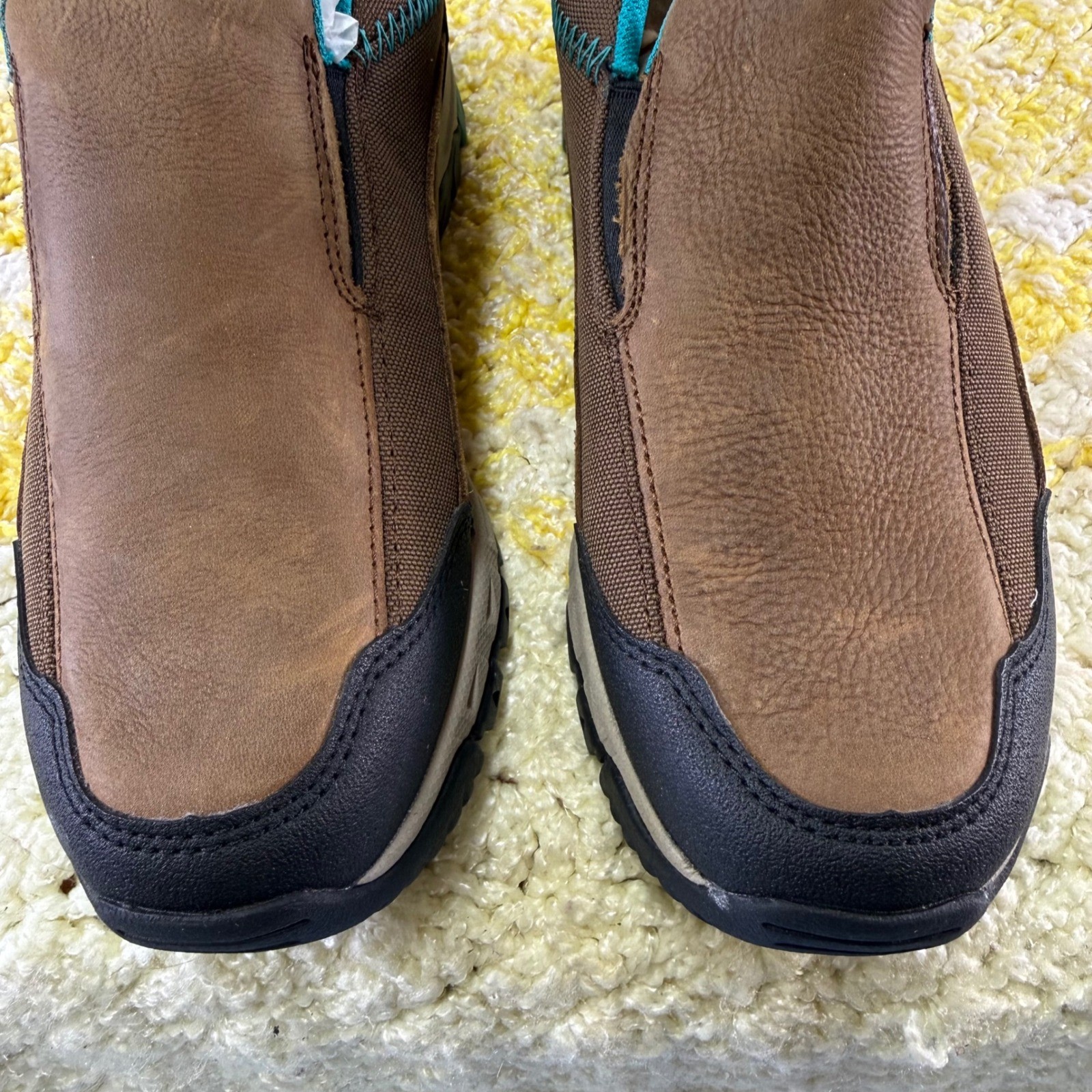 Ariat Skyline Slip-On Womens 7.5 Taupe Leather Hiking Walking Shoes 10020042 NEW