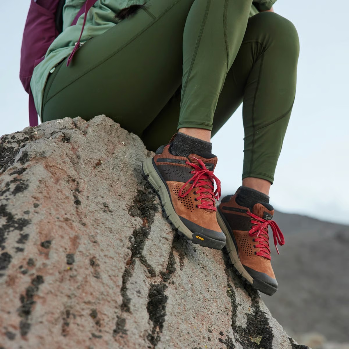 BEST PRICE!!! Danner Women’s Trail 2650 Brown/Red Medium Size FREESHIPPING in US