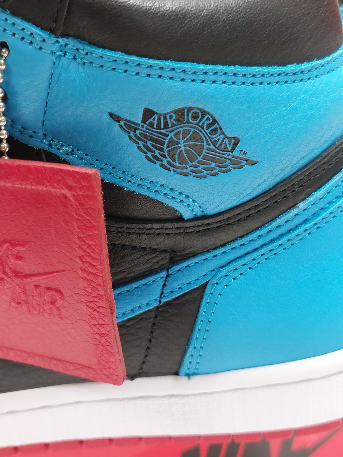 Women’s NIKE Air Jordan 1 High OG Black/Blue/Red Size 7