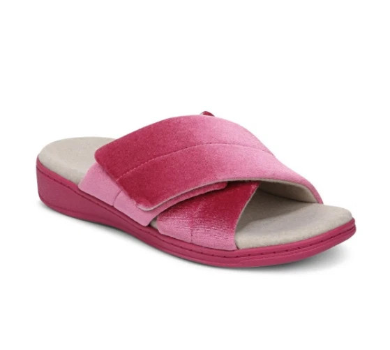 VIONIC Relax II Slippers Sable Velvet Color, New, All Size