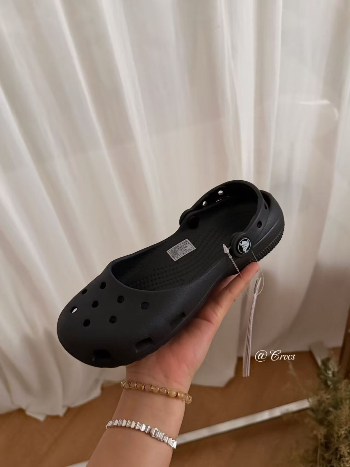 NEW Womens Crocs Classic Leopard Print Ballet Flat Clog