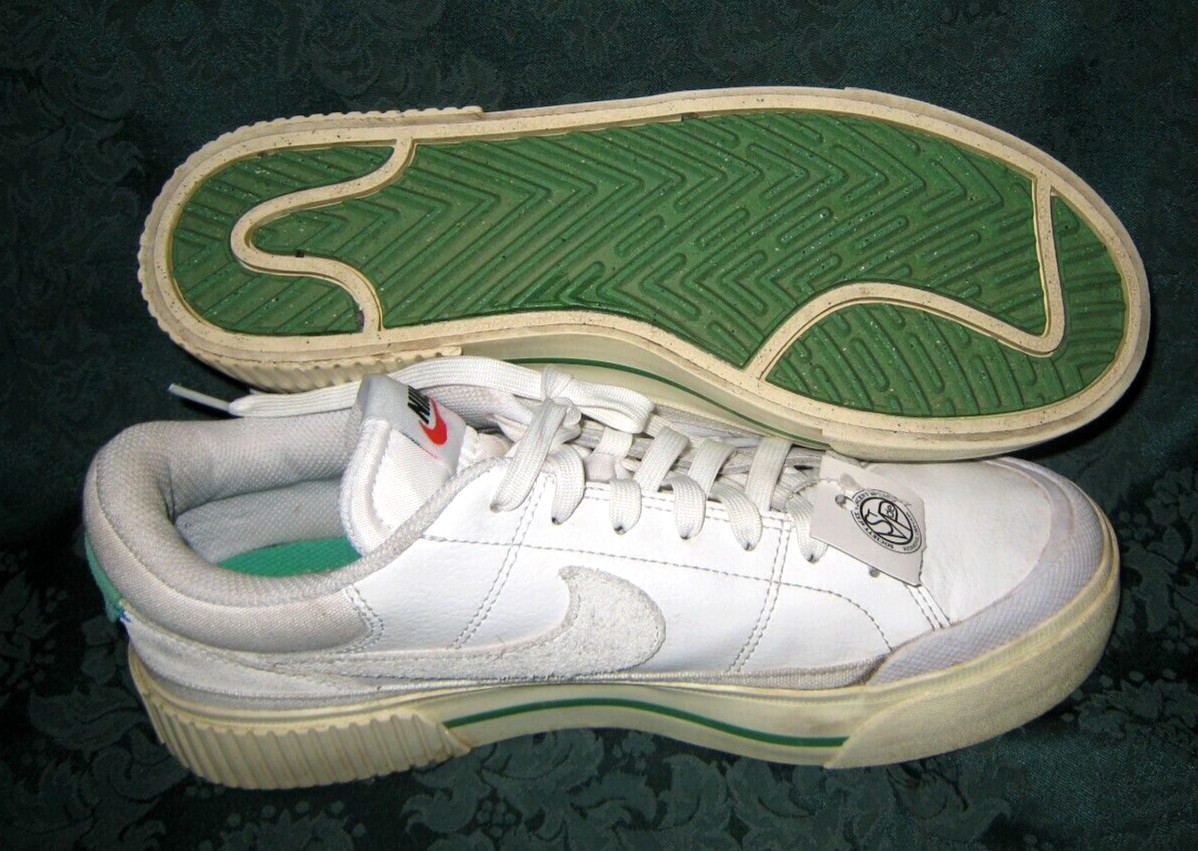 Nike Court Legacy Lift White Green Stardust Guava Ice Women’s Sz 10 OR Mens 8