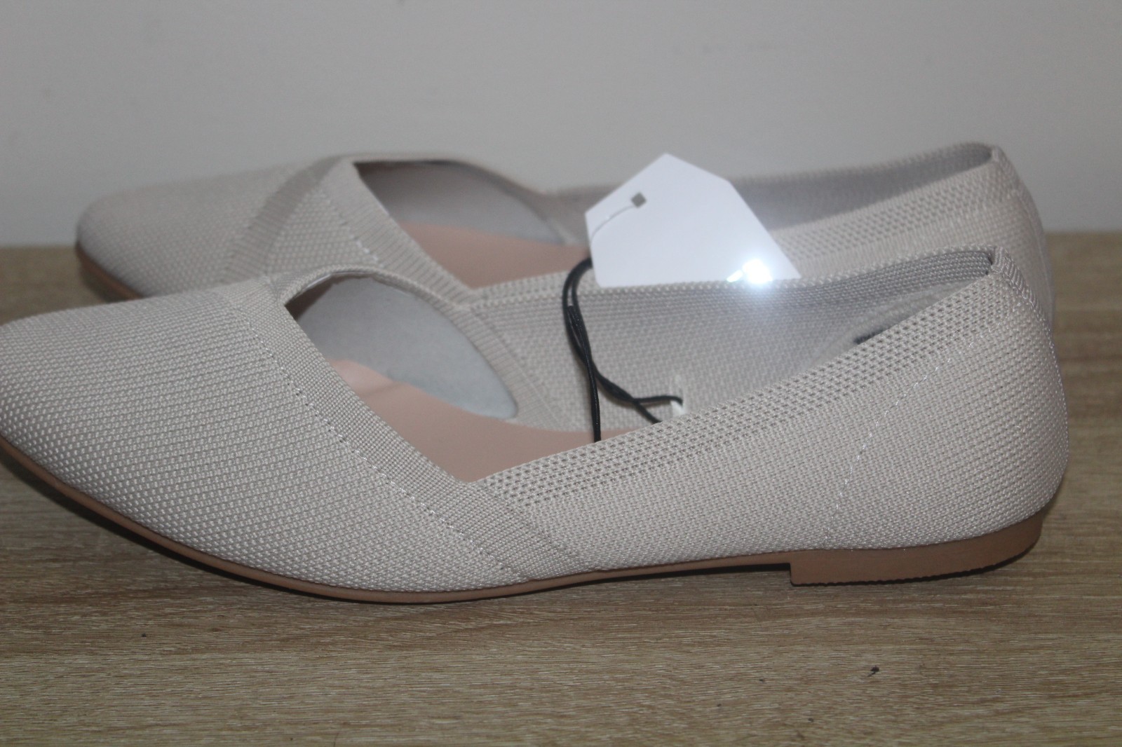 Time and Tru Women’s Knit Ballet Slip On Comfort Shoes NWT