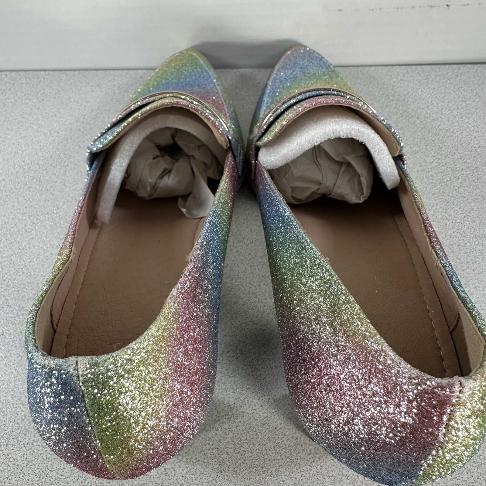 Temu Women’s 42 Glitter 3” Block Heel Party