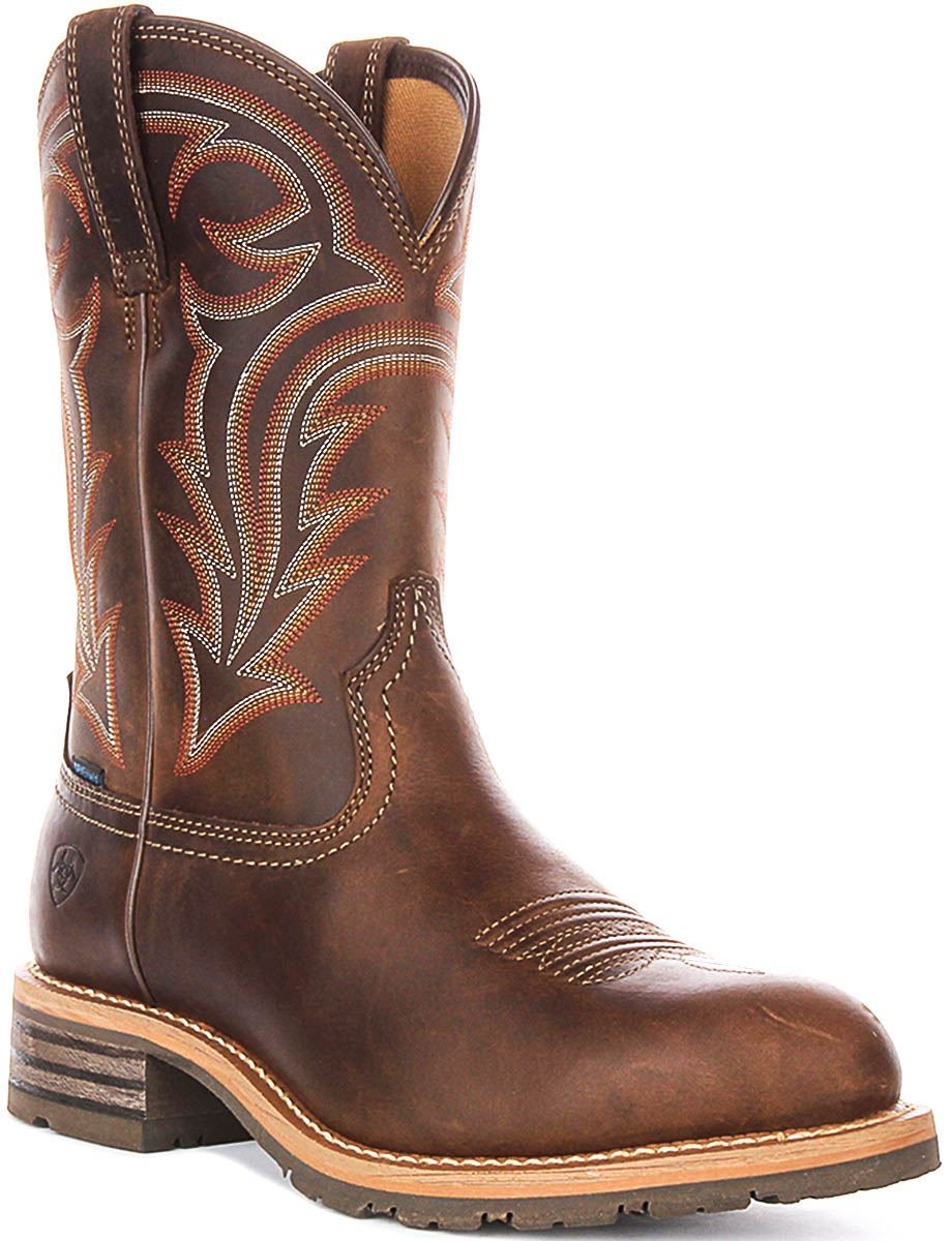 Ariat Hybrid Ranchwor X50 Cushion Duratread Mens Boot In Dark Brown US 8 – 13
