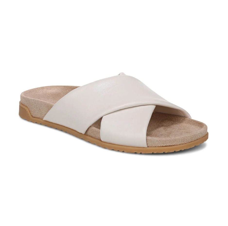 VIONIC Etna Slide Sandal, Sea Salt Leather