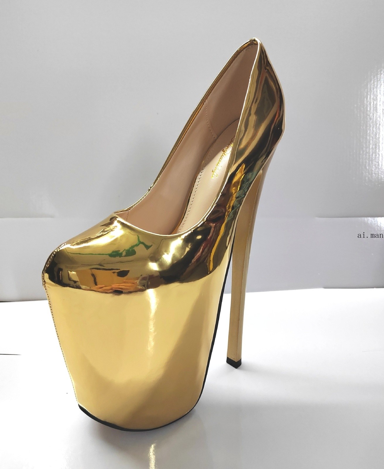 New Women Extreme High Heel 22cm Sexy Platform Pumps Stiletto Slip on Shoes Size