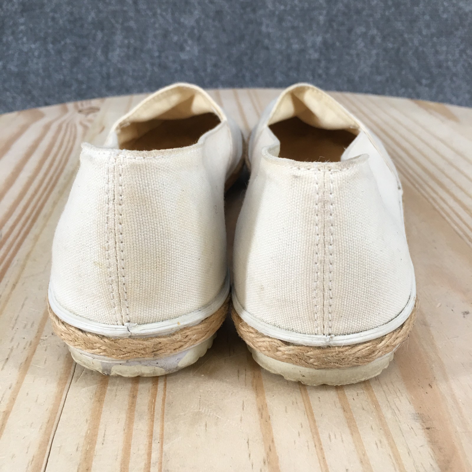 Grasshoppers Shoes Womens 8.5 M Casual Slip On Espadrille Loafer Flats White