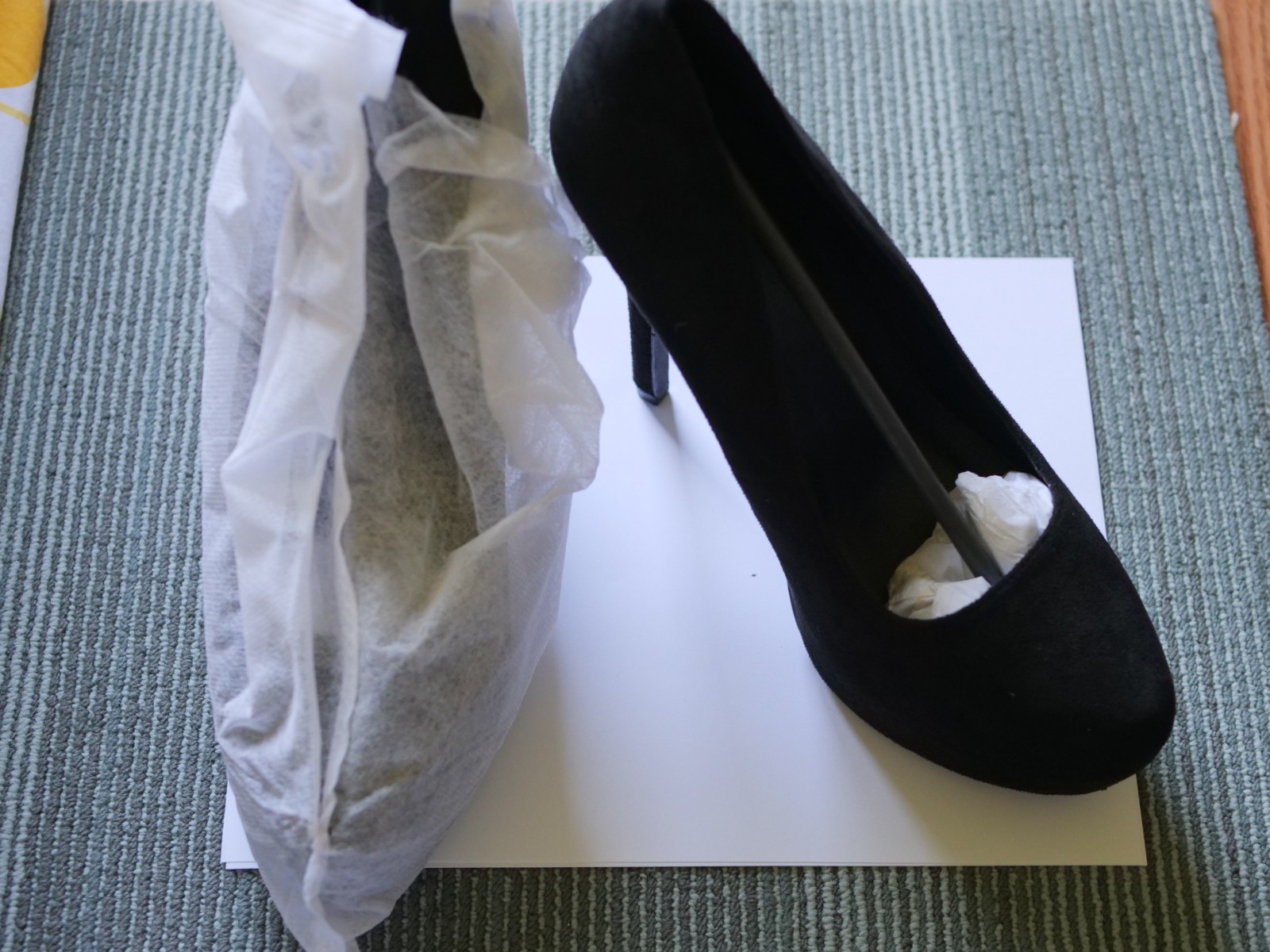 Matte Suede Stiletto Heels (Full Black)- New/Unworn (Clean)