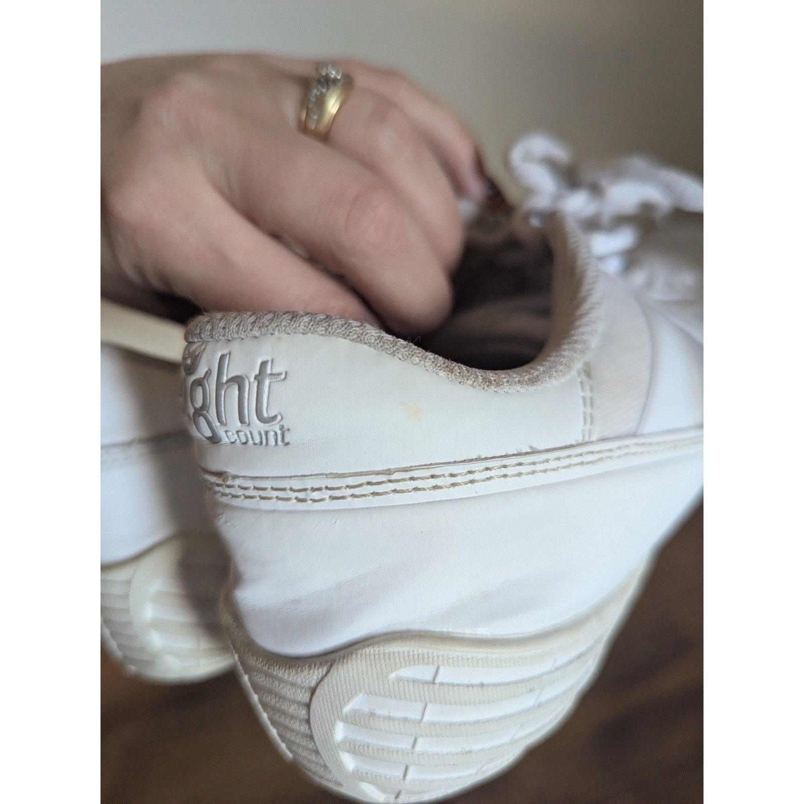 Eight Count Elevate Cheer Dance Sneakers White Athletic Shoes Women A8