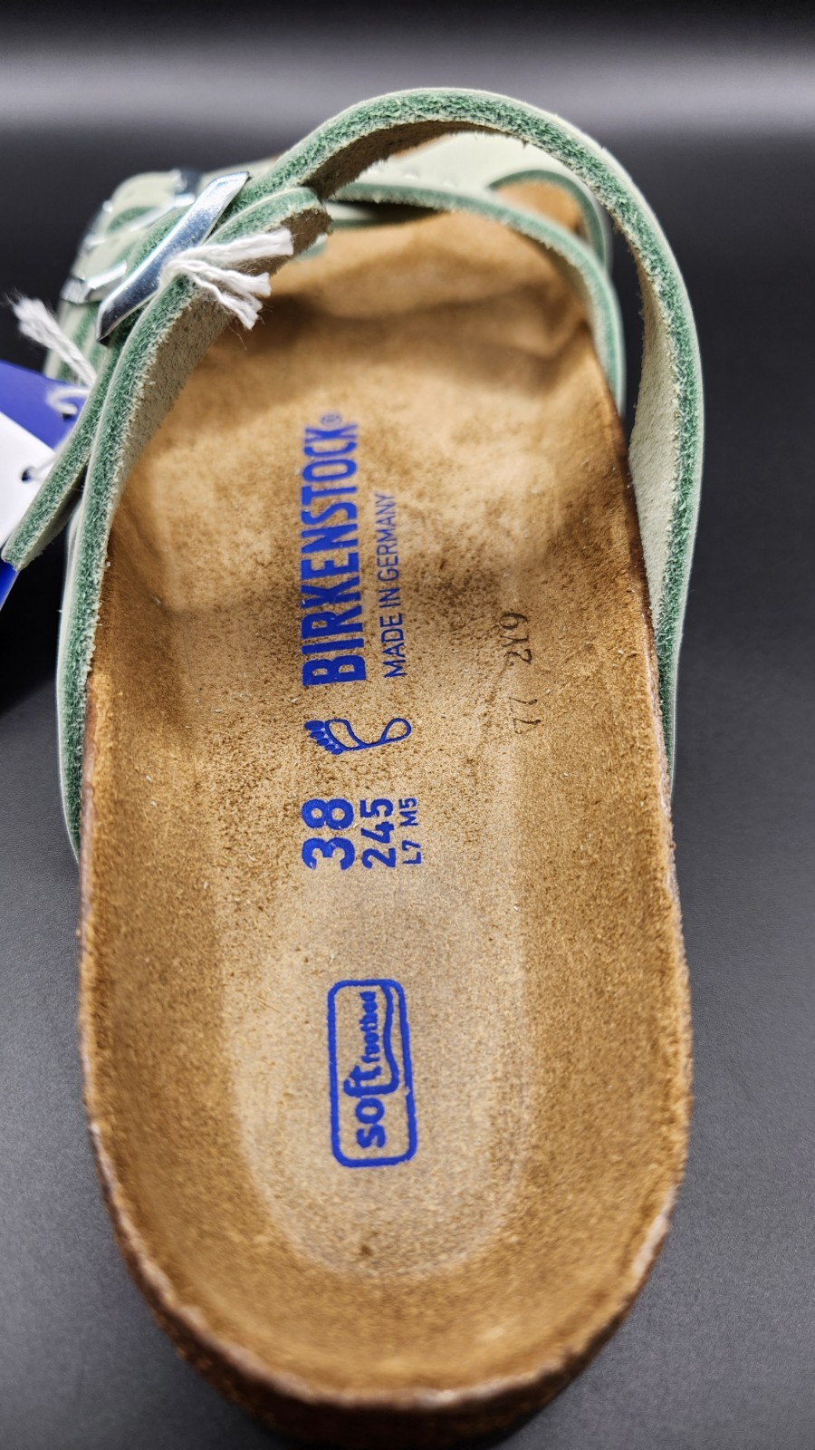 Birkenstock Franca Sandals Womens 7 EU 38 Narrow Soft Footbed Matcha Green