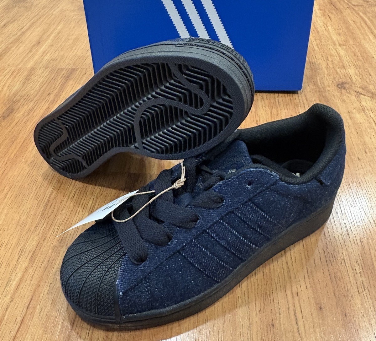 adidas Superstar 2 Night Indigo Core Black Women’s JS4018 Denim Sneakers