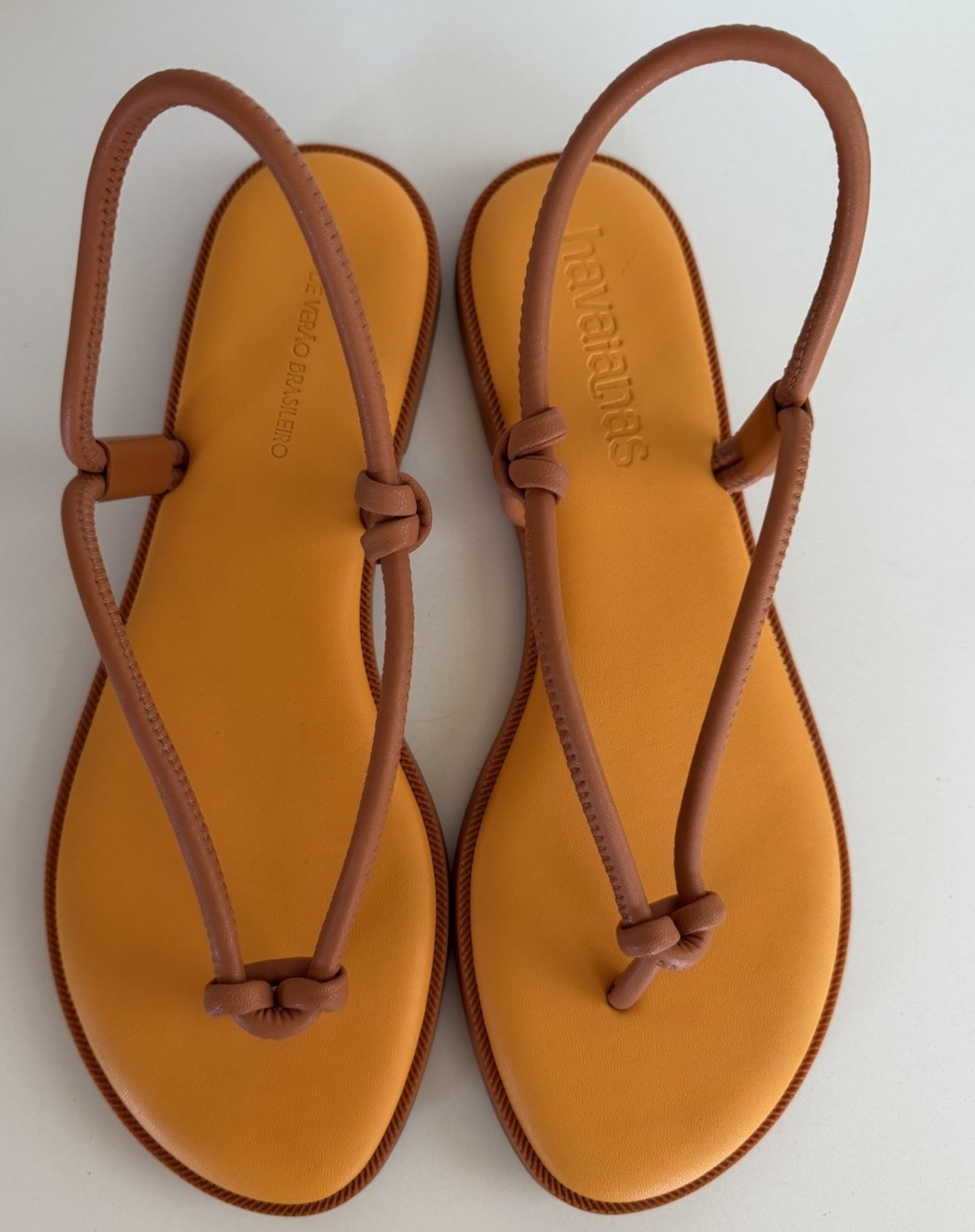 Havaianas Una Açaí Sandals in Orange EU 40 US 9 Fieto De Verao Brasileiro Brazil