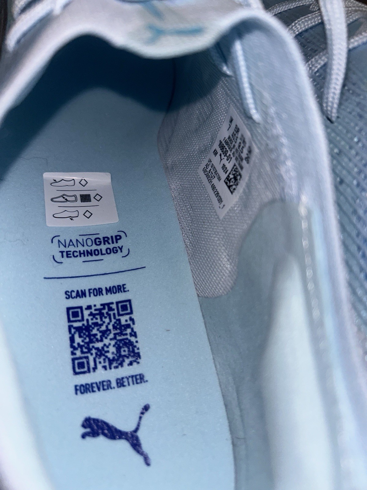 Puma Ultra 5 Ultimate FG ‘Light Up Pack’ Icy Blue Aqua 108639-01 Womens Size 9.5