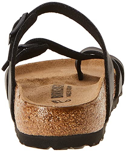 0071791 BIRKENSTOCK WOMEN’S MAYARI BIRKO-FLOR SANDALS REGULAR FIT BLACK SIZE 4