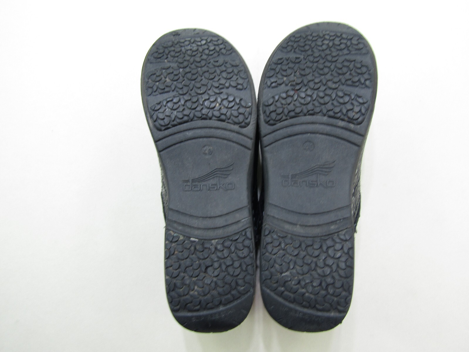 Dansko Clogs Womens EU 40 US 9.5 Black Floral Nurse Shoes Workwear Slip On