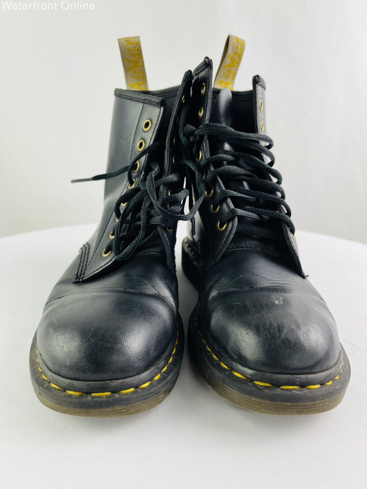 Dr. Martens 1460 Vegan Originals Black Smooth Leather Boots Size 7UK 9US Women