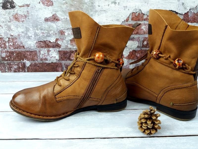 Women Bugatti Boots Brown Leather 38 #6B8S