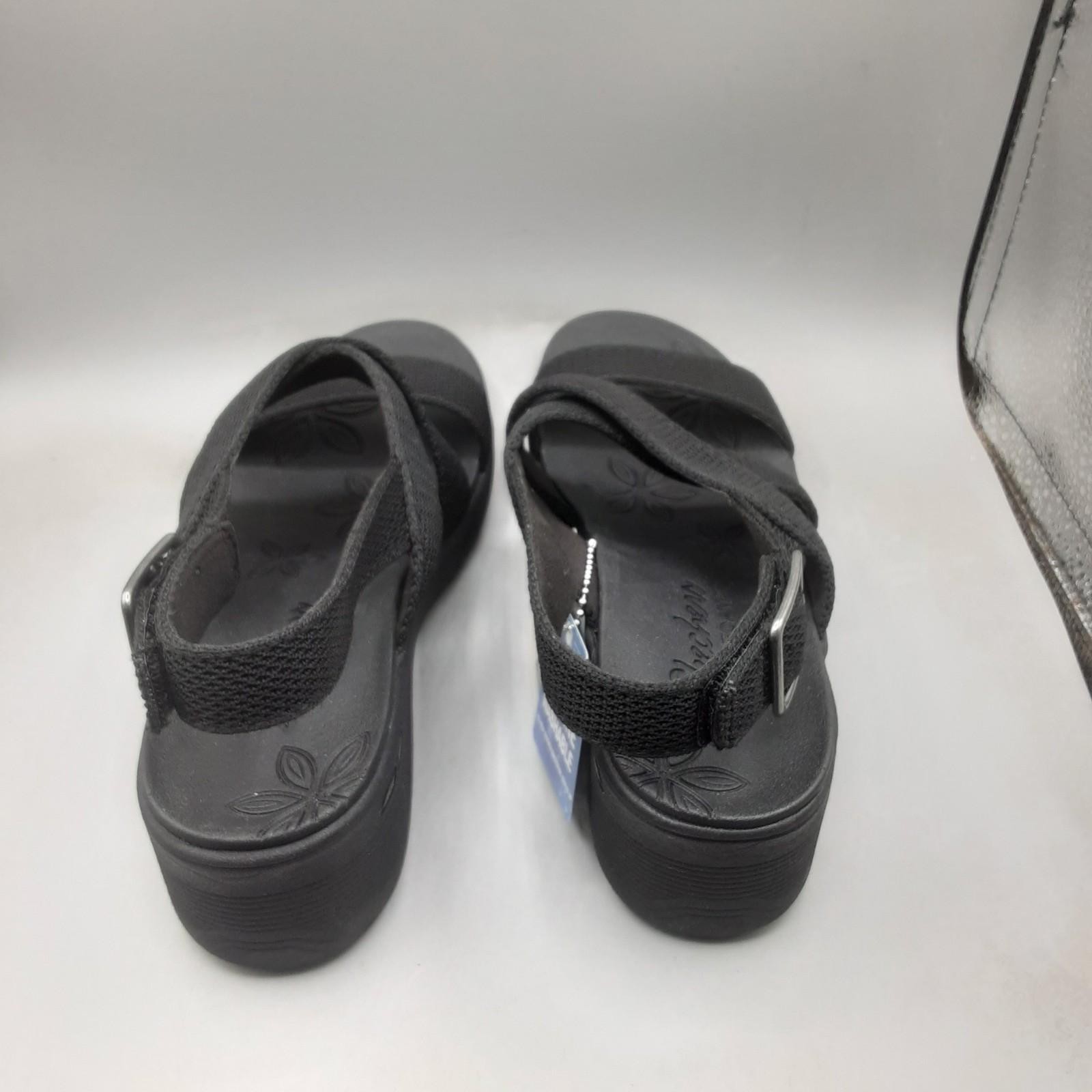 Skechers Pier Lite Night Owl Sandals Women’s 7.5M Black Slingback A196
