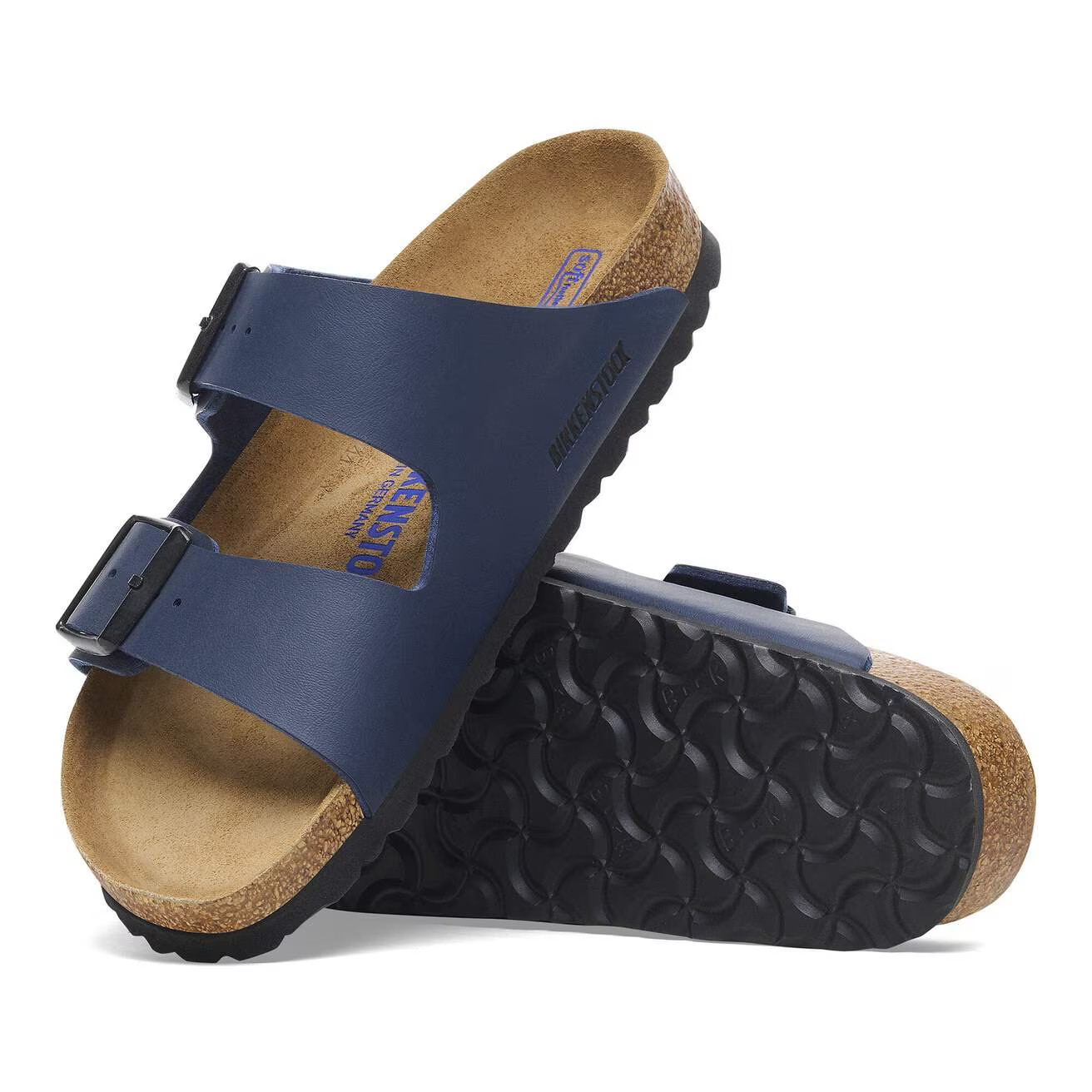Birkenstock Arizona Blue Birkibuc Leather Soft Footbed Sandals Size EU 37-45