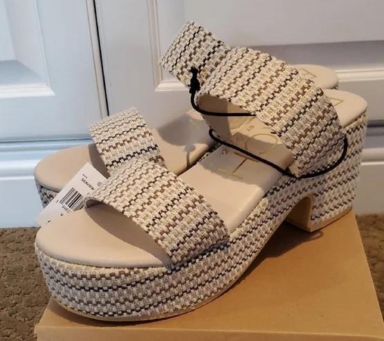 Womens Beach By Matisse SEAVIEW Woven Platform Sandals Natural Size 8 9 11 NIB