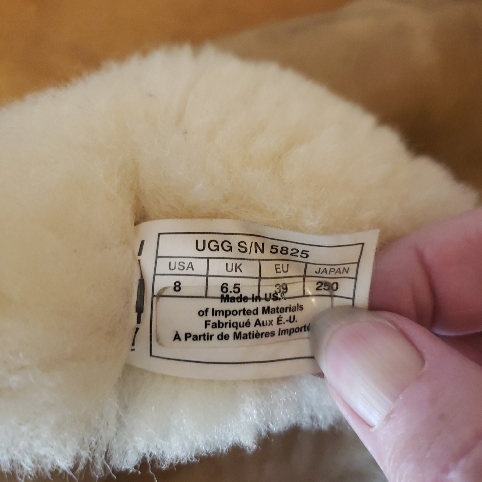 Ugg Boots 7 Left 8 Right Women Light Tan Mismatched Size
