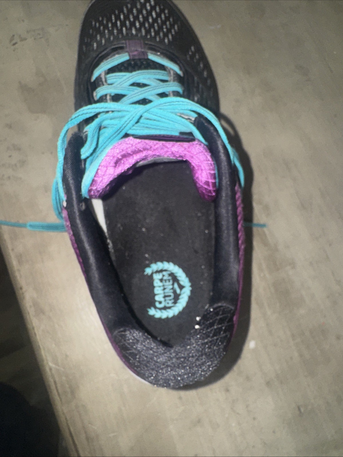 Brooks Ghost 9 Women Running Shoes Black Purple Teal Size 10(See Detail)