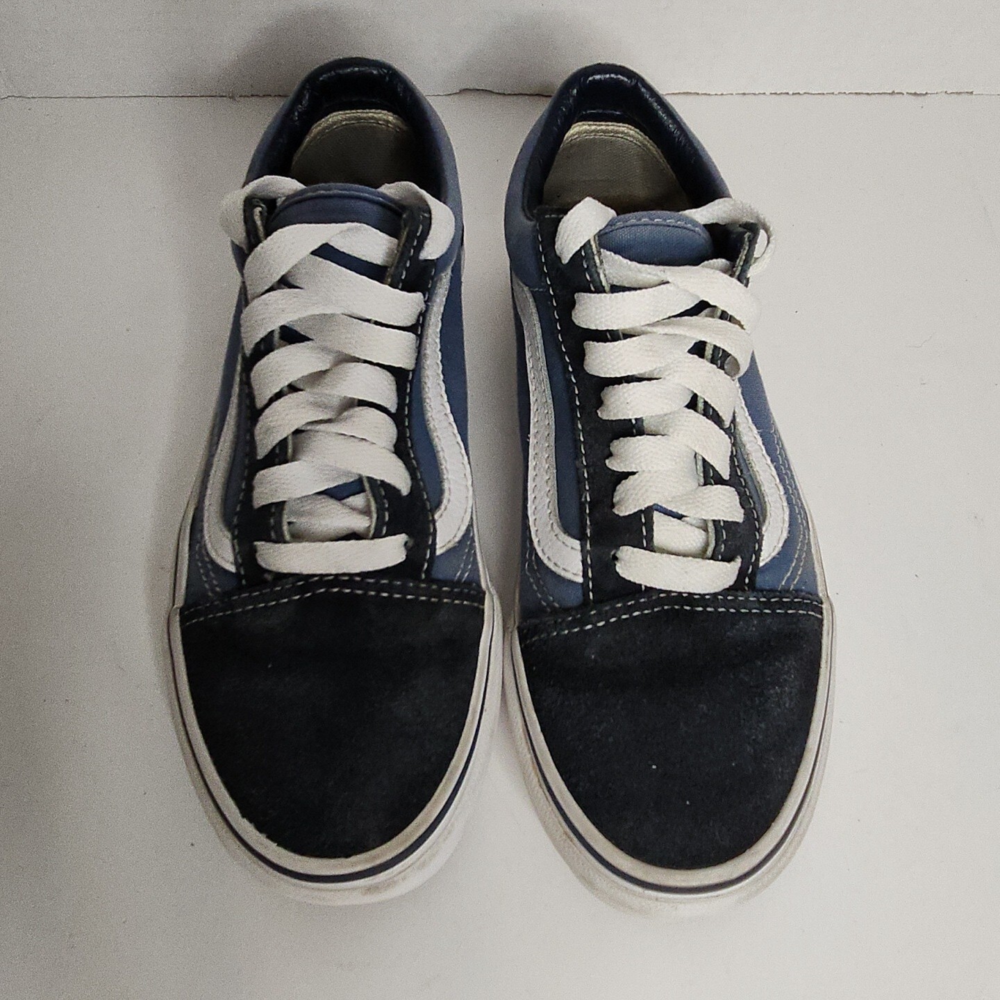 Vans Old Skool Acid Denim Skateboard Sneakers Shoes Blue Size Women 5 Men 3.5