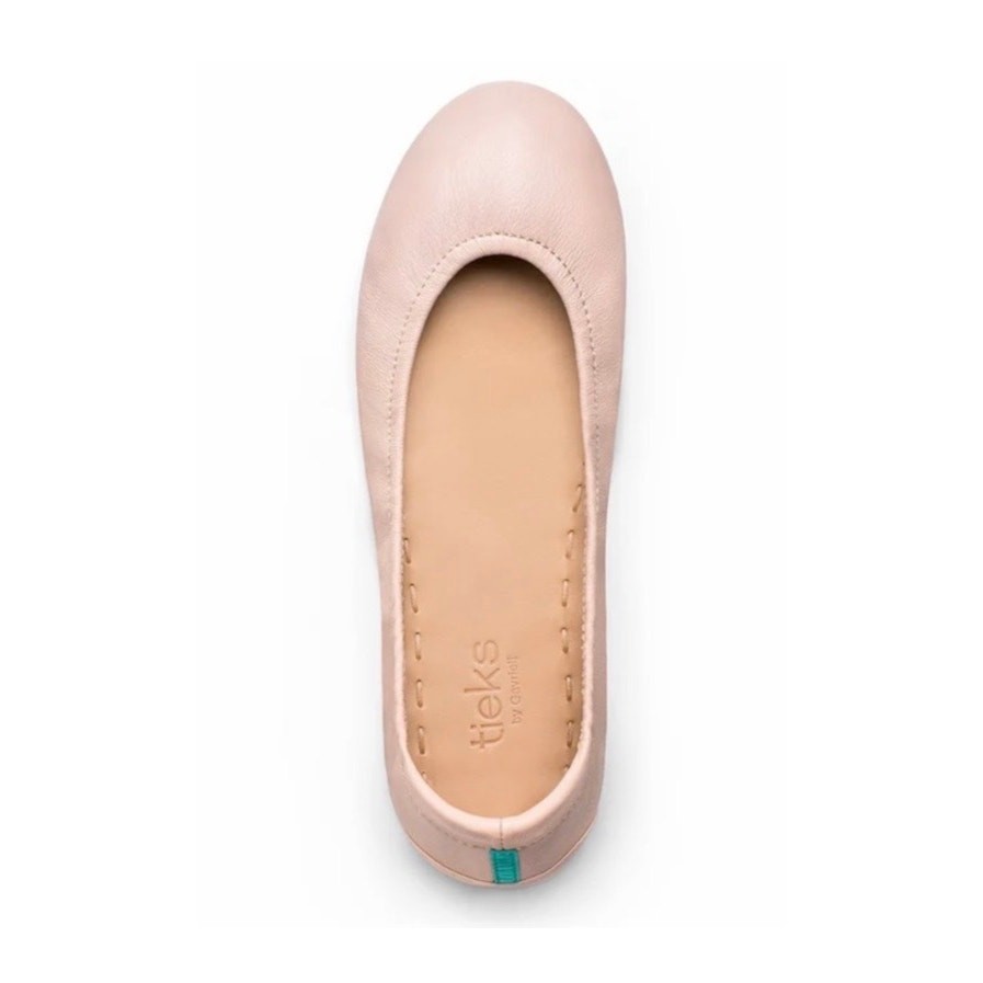 Tieks Matte Pink Italian Leather Ballet Flats 8 New Without Box