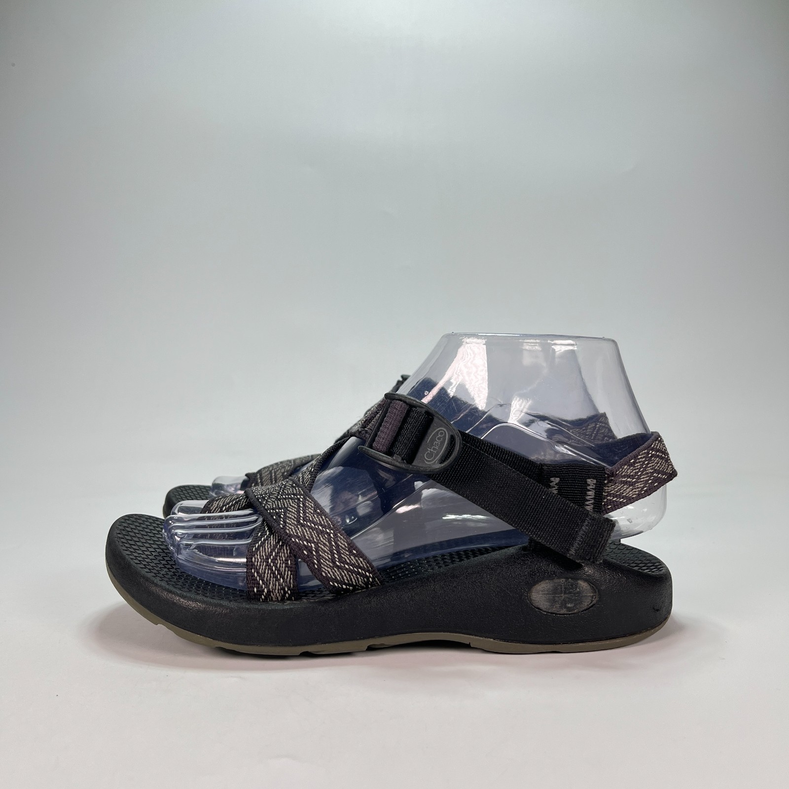Chaco Z Cloud 2 Black Gray Chevron Outdoor Hiking Sport Sandals Women’s Size 6