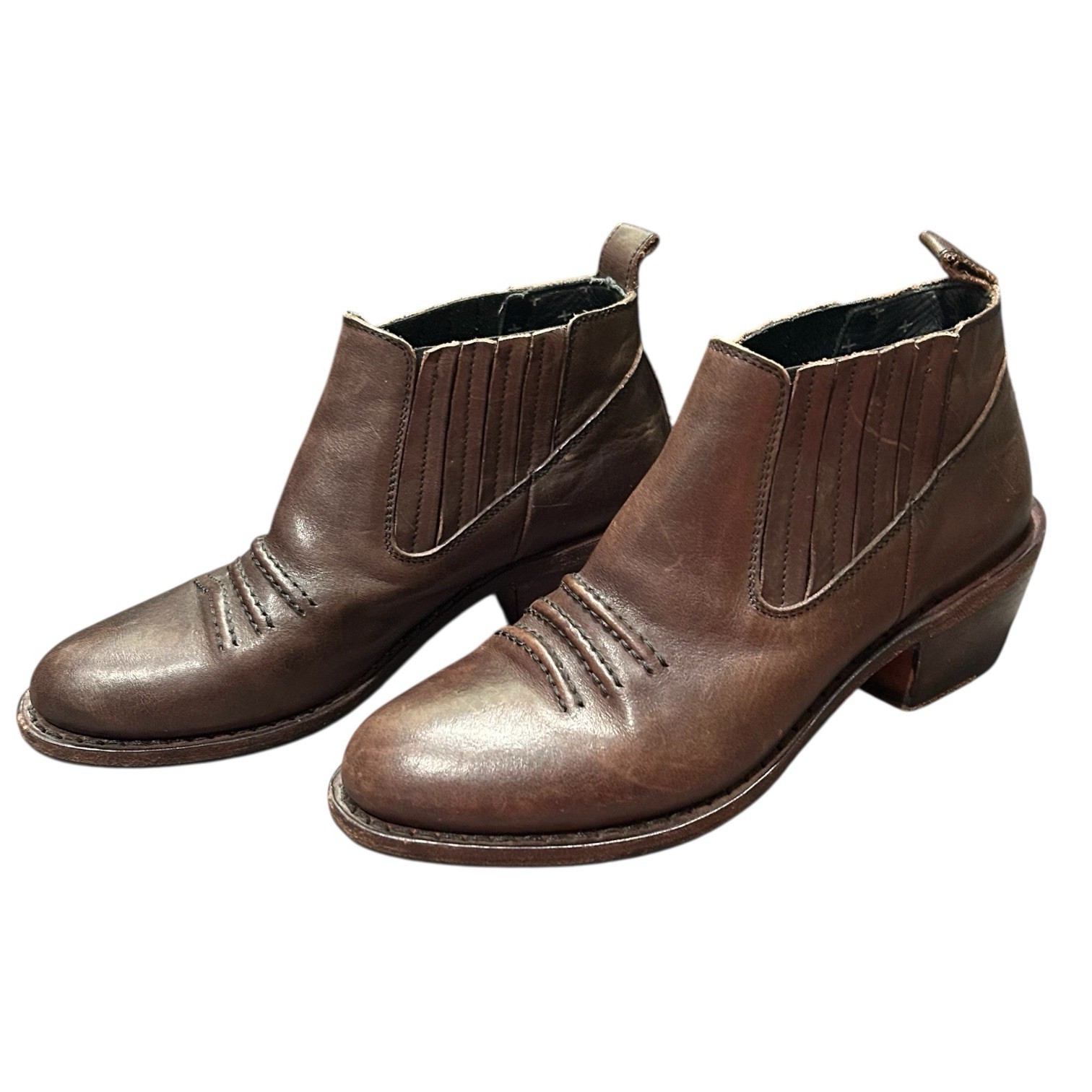 Florentini + Baker Leather Ankle Boots US6.5 EU36 Made in Italy