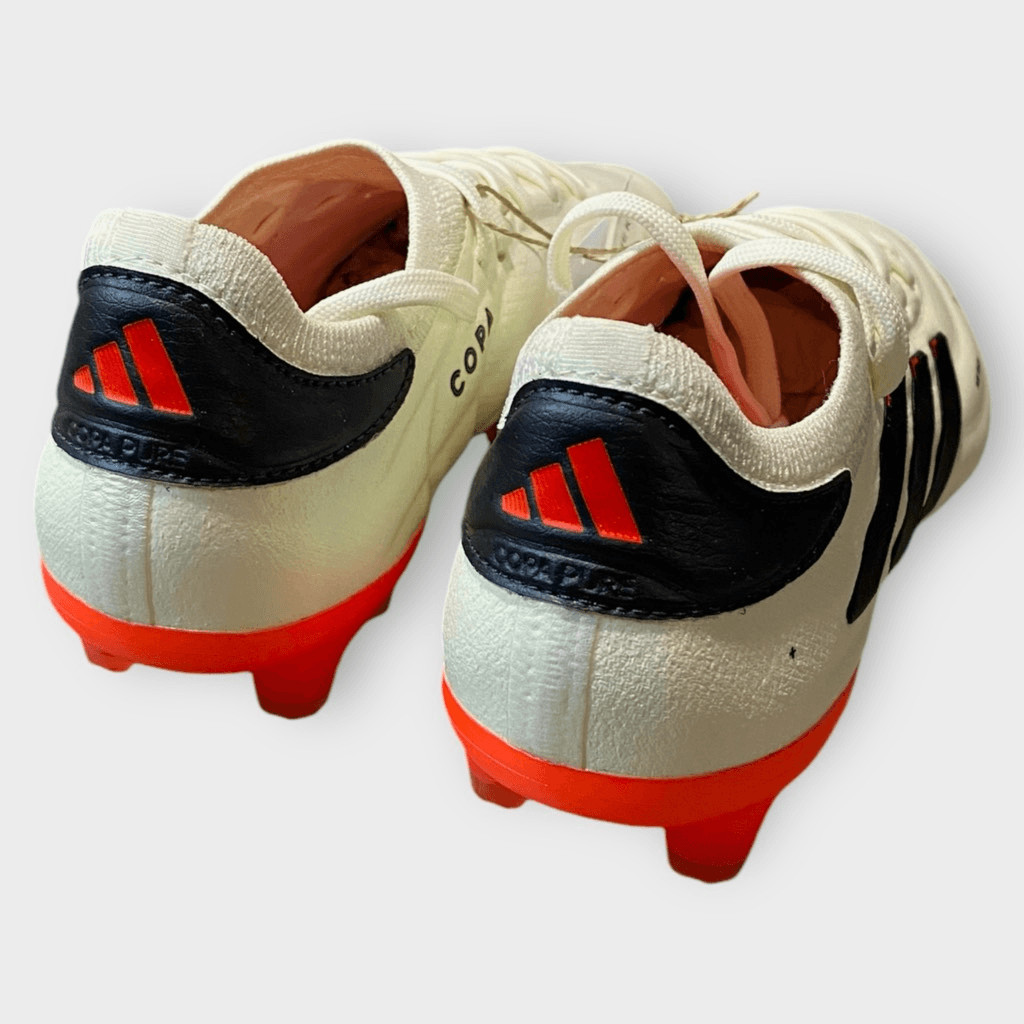 Adidas Copa Pure 2 Plus+ FG Ivory Core Black Solar Red Mens size 4.5/ Womens 5.5