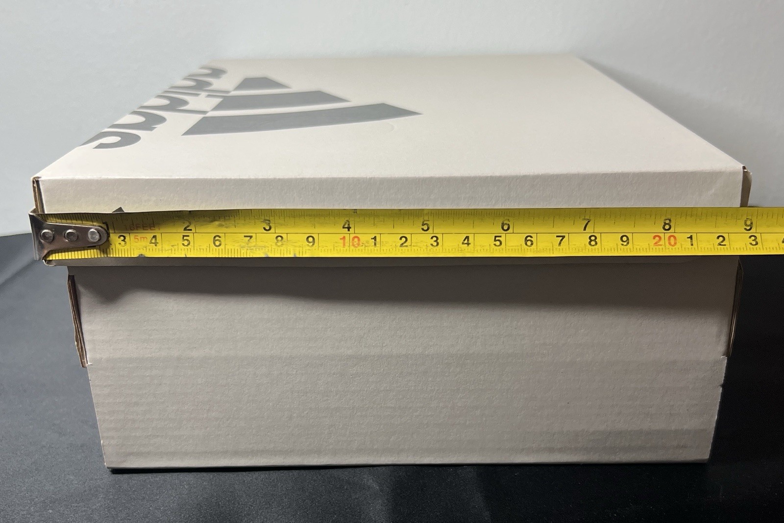 Adidas Empty Shoe Box Sneaker Storage Logo Grey Black 11.25”x8.75” Sz 7 BOX ONLY