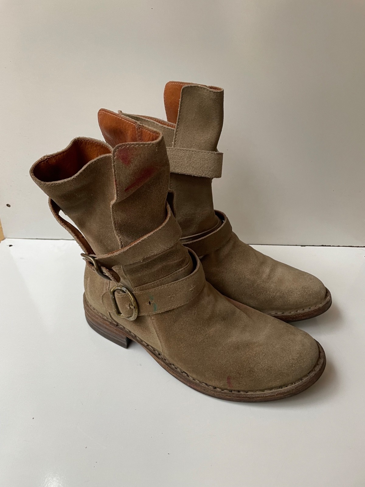 Fiorentini + Baker Eternity 2 Buckle Moto Ankle Women’s Boots Size EUR 36 /USA 6