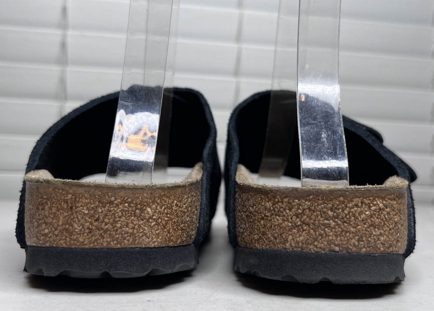 Birkenstock Kyoto Nubuck-Suede Leather Slide-On Sandals Sz 38