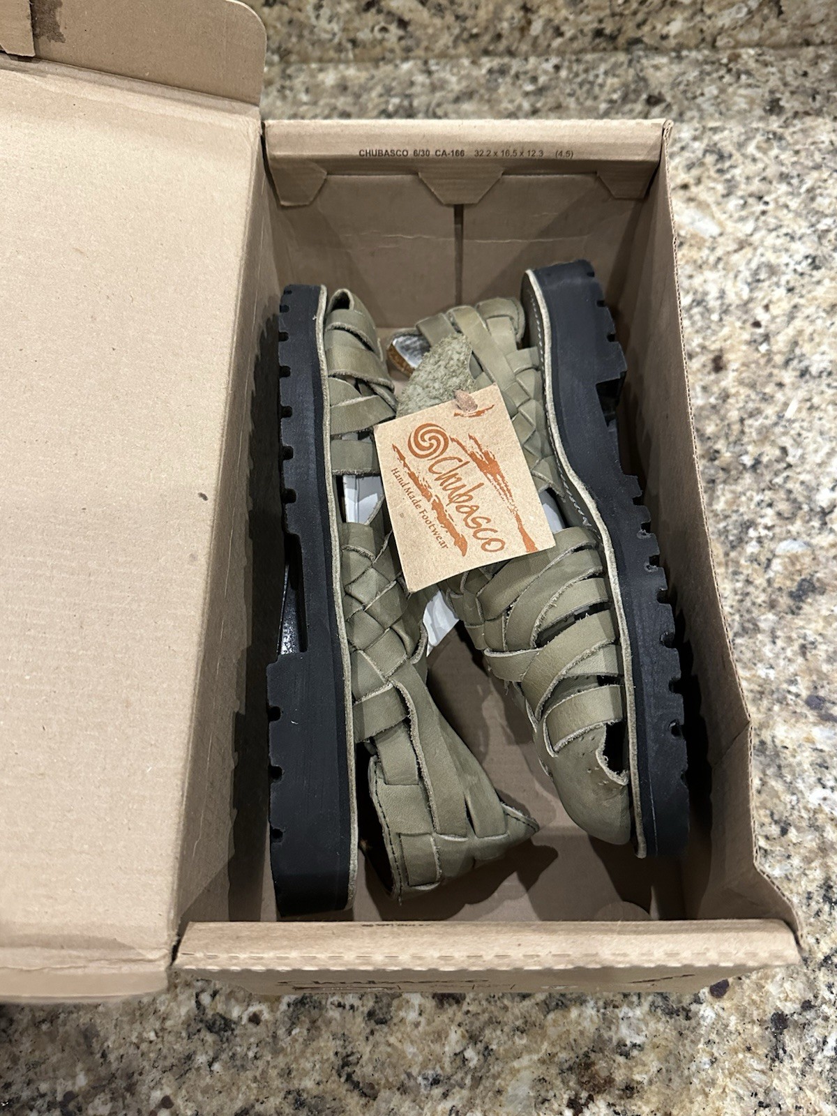 CHUBASCO Mexico Olive Green Sandals Shoes Woven Mens 6 Womens 8 NEW